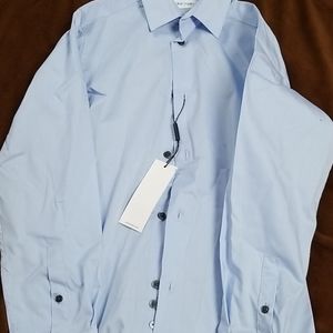 Boys light blue buttom up shirt